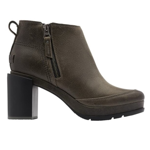 Sorel Shoes - Sorel women's 11 Blake waterproof leather booties quarry platform normcore boho